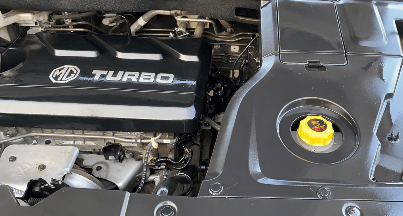 2021 MG HECTOR PLUS SHARP 1.5 PETROL TURBO HYBRID MT 6-STR, Petrol, Manual, 40,877 km, Engine View - Left