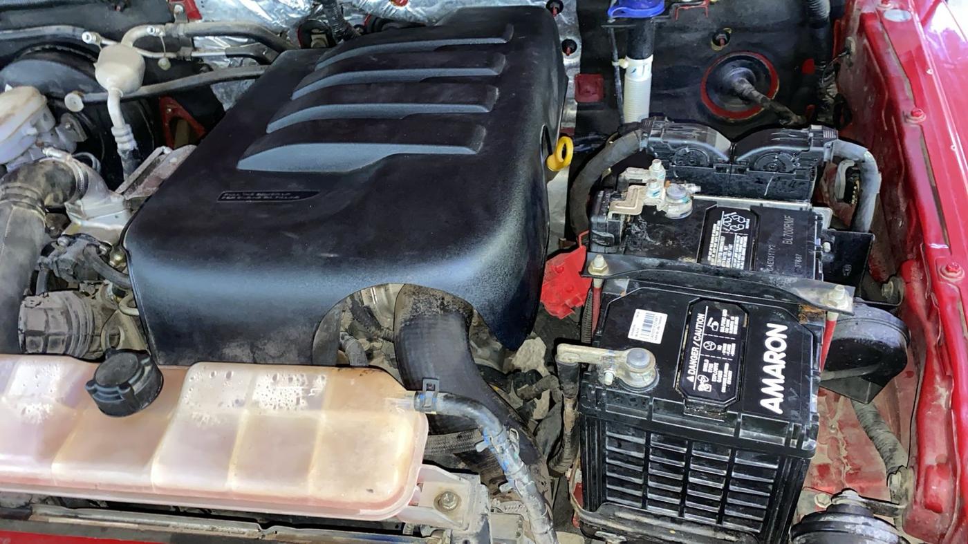 2021 Mahindra Thar LX  P 4WD AT CONVERTIBLE, Petrol, Automatic, 32,876 km, Engine View - Left