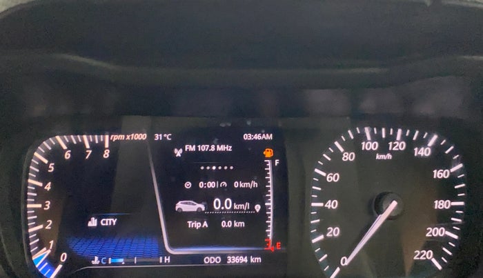 2022 Tata ALTROZ XZ PLUS PETROL DARK EDITION, Petrol, Manual, 33,678 km, Odometer Image