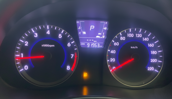 2013 Hyundai Verna FLUIDIC VTVT 1.6 EX AT, Petrol, Automatic, 91,928 km, Odometer Image