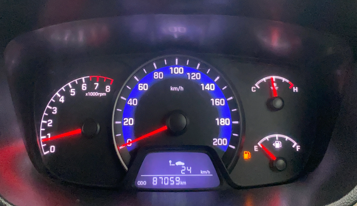 2018 Hyundai Xcent E+, Petrol, Manual, 87,037 km, Odometer Image