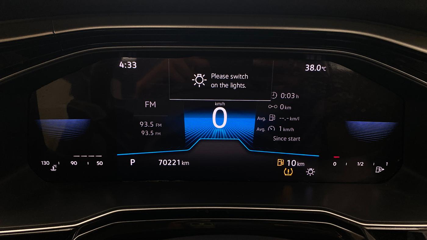 2022 Volkswagen VIRTUS TOPLINE TSI 1.0 AT, Petrol, Automatic, 70,218 km, Odometer Image