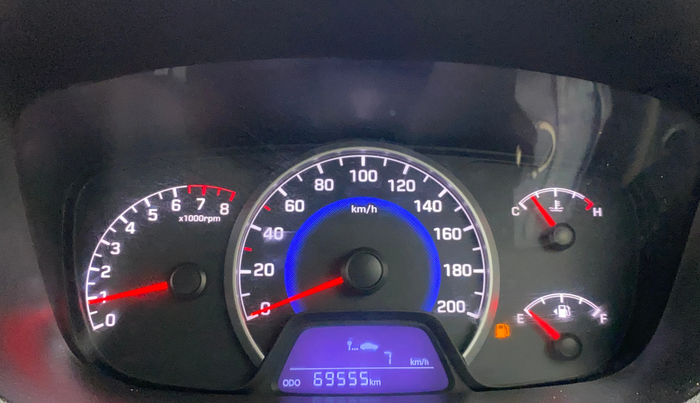 2017 Hyundai Grand i10 SPORTZ (O) 1.2 KAPPA VTVT, Petrol, Manual, 69,512 km, Odometer Image