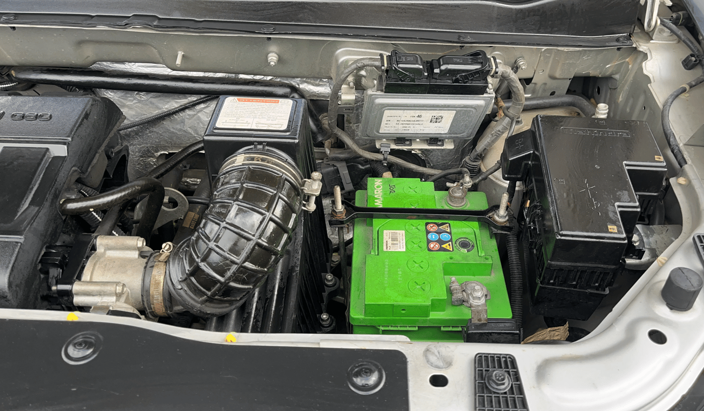 2016 Mahindra Kuv100 K2 PLUS 6 STR, Petrol, Manual, 19,783 km, Engine View - Left