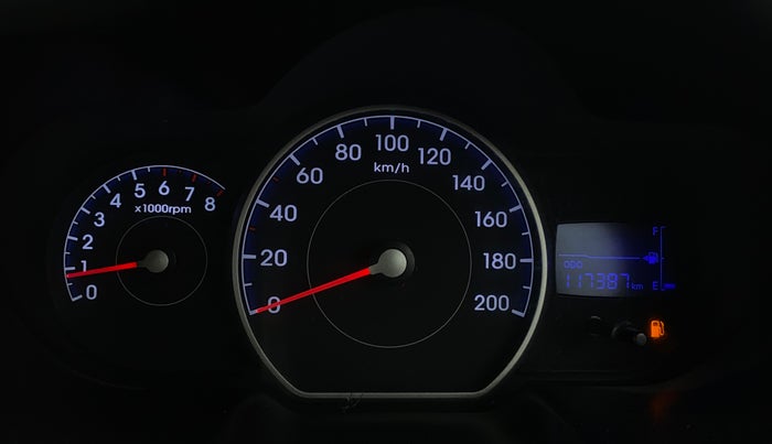 2014 Hyundai i10 MAGNA 1.2, Petrol, Manual, 1,17,384 km, Odometer Image