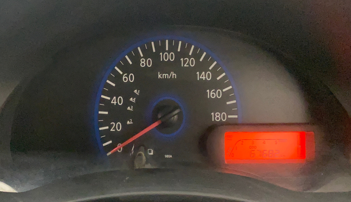 2014 Datsun Go T, Petrol, Manual, 67,663 km, Odometer Image