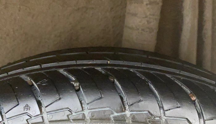 2017 Nissan Micra XV CVT, Petrol, Automatic, 1,06,798 km, Left Rear Tyre Tread