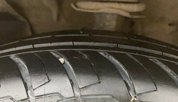 2017 Nissan Micra XV CVT, Petrol, Automatic, 1,06,798 km, Left Front Tyre Tread