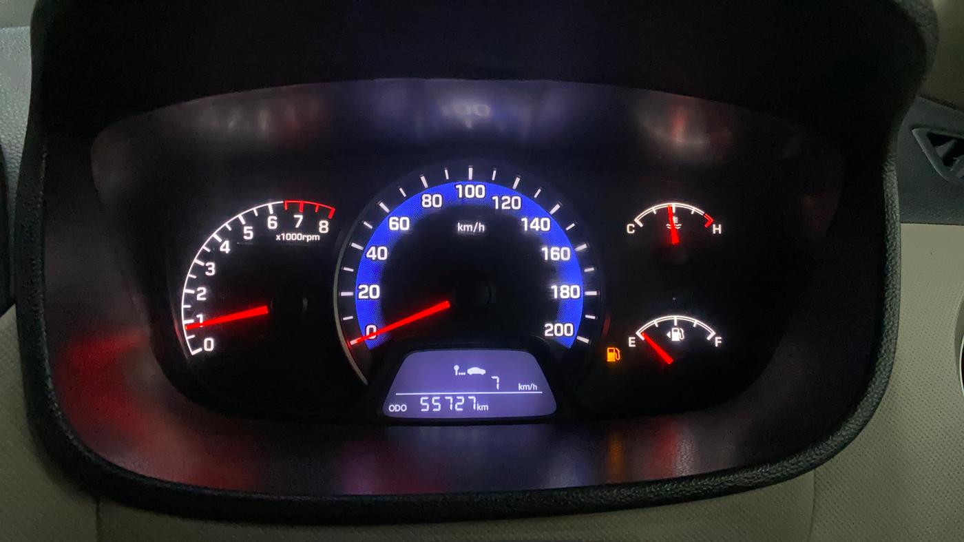 2018 Hyundai Xcent S 1.2, Petrol, Manual, 55,716 km, Odometer Image