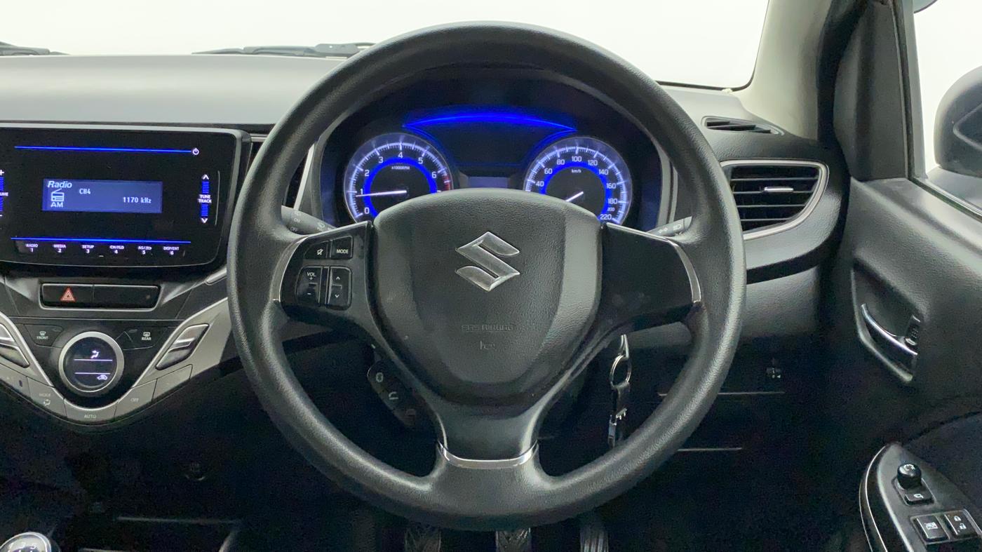 2019 Maruti Baleno DELTA PETROL 1.2, Petrol, Manual, 49,196 km, Steering Wheel Close Up