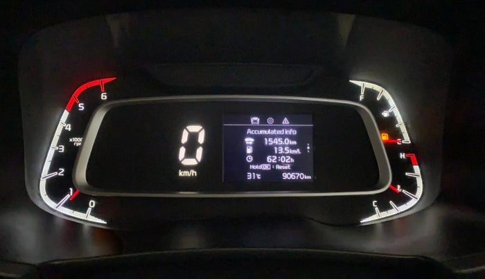 2021 KIA SONET HTX 1.5, Diesel, Manual, 90,660 km, Odometer Image