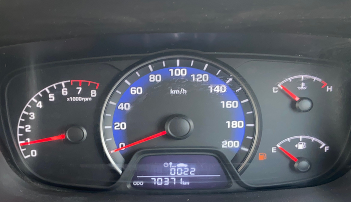 2016 Hyundai Xcent BASE 1.2, Petrol, Manual, 70,363 km, Odometer Image