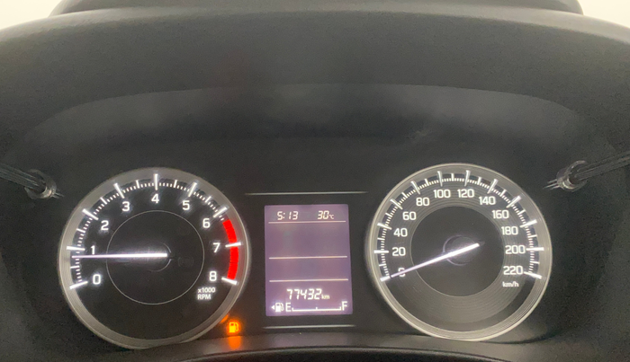 2022 Toyota Glanza S, Petrol, Manual, 77,418 km, Odometer Image