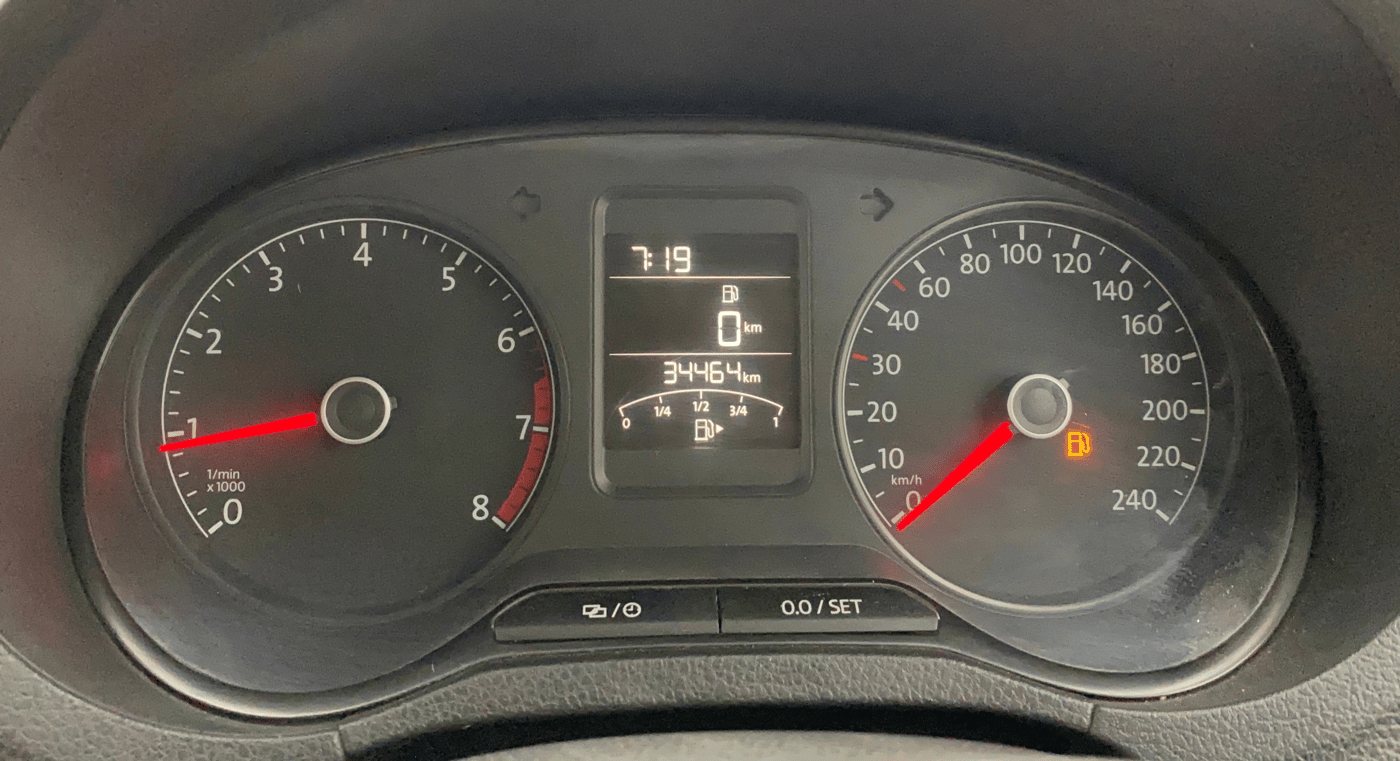 2017 Volkswagen Ameo HIGHLINE1.2L, Petrol, Manual, 34,428 km, Odometer Image