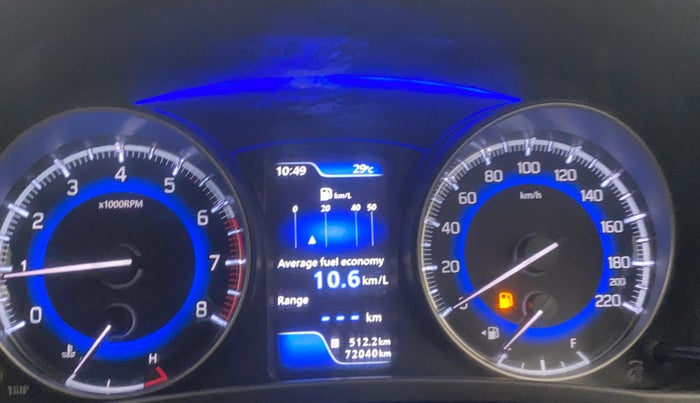 2020 Maruti Baleno ZETA PETROL 1.2, Petrol, Manual, 72,040 km, Odometer Image