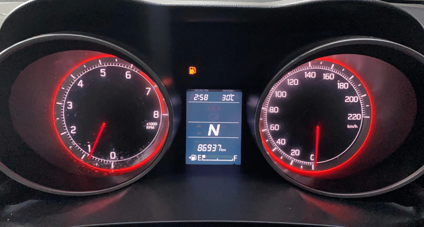 2020 Maruti Swift VXI AMT, Petrol, Automatic, 86,934 km, Odometer Image