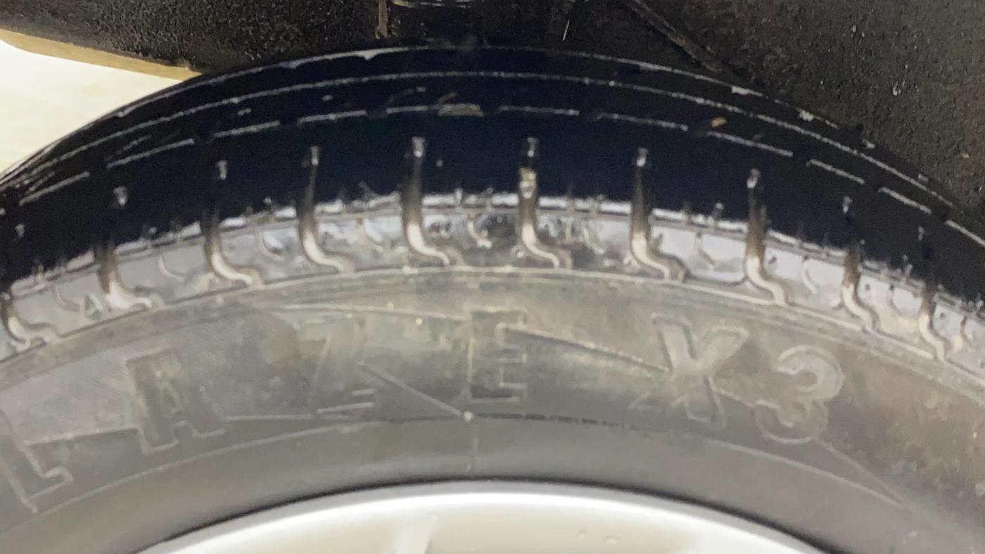 2018 Datsun Go T, CNG, Manual, 81,196 km, Right Rear Tyre Tread