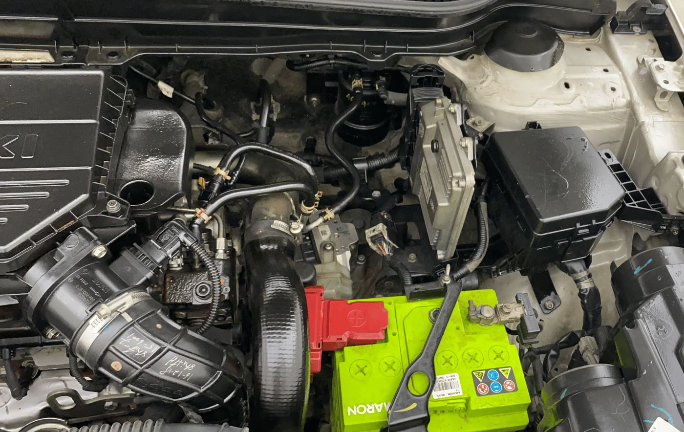 2019 Maruti Vitara Brezza ZDI PLUS AMT, Diesel, Automatic, 1,08,473 km, Engine View - Left