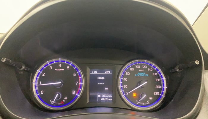 2021 Maruti S Cross ZETA 1.5, Petrol, Manual, 70,949 km, Odometer Image
