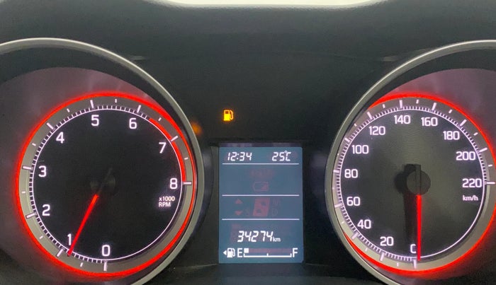 2020 Maruti Swift ZXI, Petrol, Manual, 34,256 km, Odometer Image