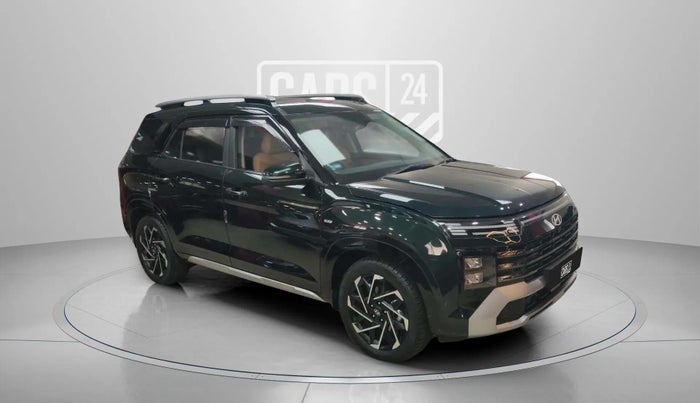 2025 Hyundai ALCAZAR Signature 7 STR 1.5 Turbo GDi Petrol DCT, Petrol, Automatic, 6,375 km, Right Front Diagonal