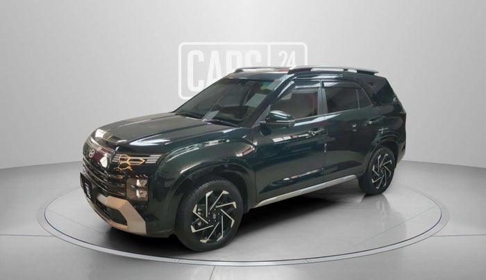 2025 Hyundai ALCAZAR Signature 7 STR 1.5 Turbo GDi Petrol DCT, Petrol, Automatic, 6,375 km, Left Front Diagonal