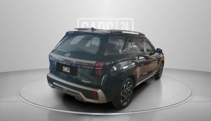 2025 Hyundai ALCAZAR Signature 7 STR 1.5 Turbo GDi Petrol DCT, Petrol, Automatic, 6,375 km, Right Back Diagonal