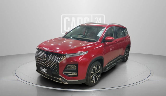 2023 MG HECTOR PLUS SAVVY PRO 1.5 TURBO CVT 7 STR, Petrol, Automatic, 12,197 km, Left Front Diagonal
