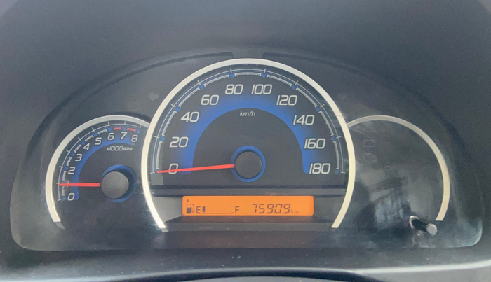 2017 Maruti Wagon R 1.0 VXI, Petrol, Manual, 75,895 km, Odometer Image