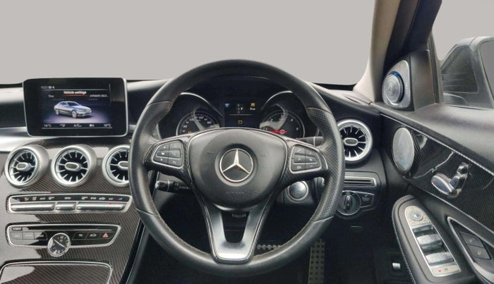 2017 Mercedes Benz C Class 220d, Diesel, Automatic, 1,11,944 km, Steering Wheel Close Up