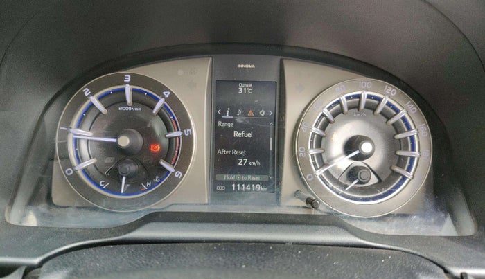 2022 Toyota Innova Crysta 2.4 ZX 7 STR, Diesel, Manual, 1,11,419 km, Odometer Image