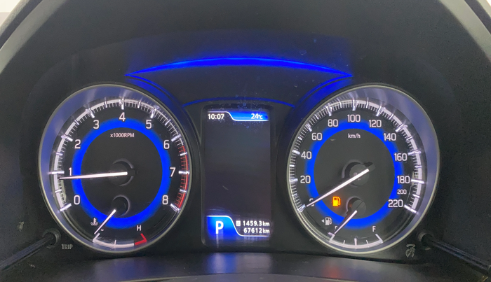 2021 Maruti Baleno ALPHA CVT PETROL 1.2, Petrol, Automatic, 67,612 km, Odometer Image