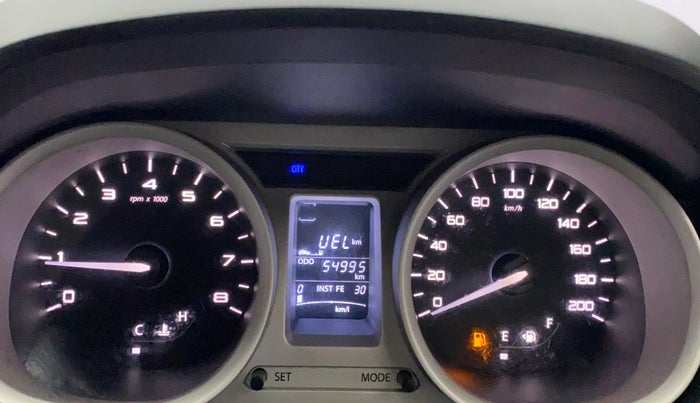 2017 Tata Tiago XZ PETROL, Petrol, Manual, 54,977 km, Odometer Image