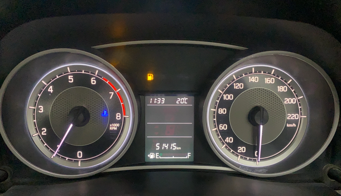 2018 Maruti Dzire ZXI, Petrol, Manual, 51,375 km, Odometer Image