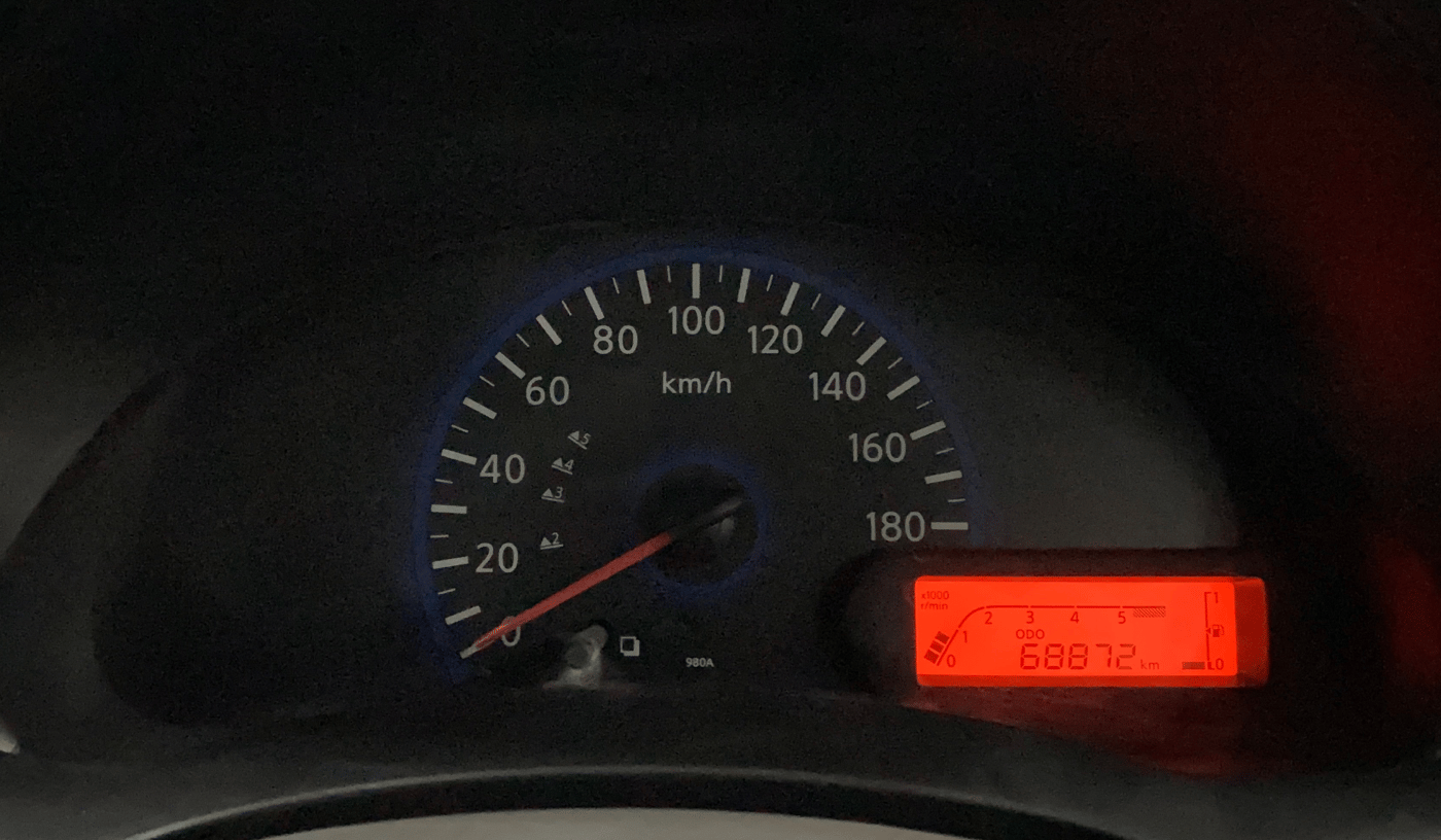2015 Datsun Go T, Petrol, Manual, 68,875 km, Odometer Image