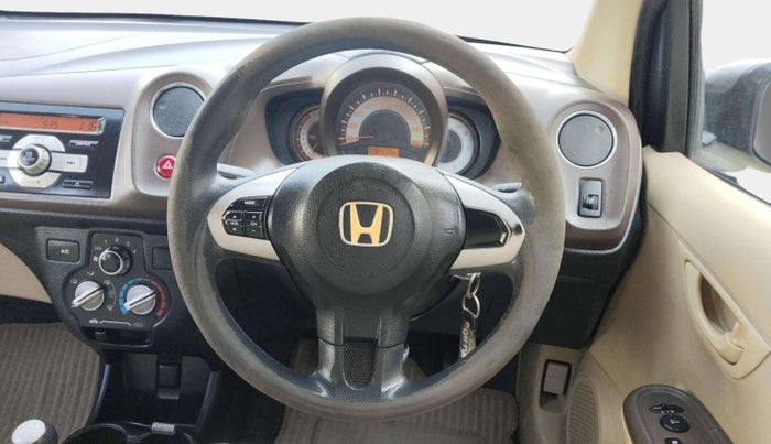 2013 Honda Brio S MT, Petrol, Manual, 96,418 km, Steering Wheel Close Up