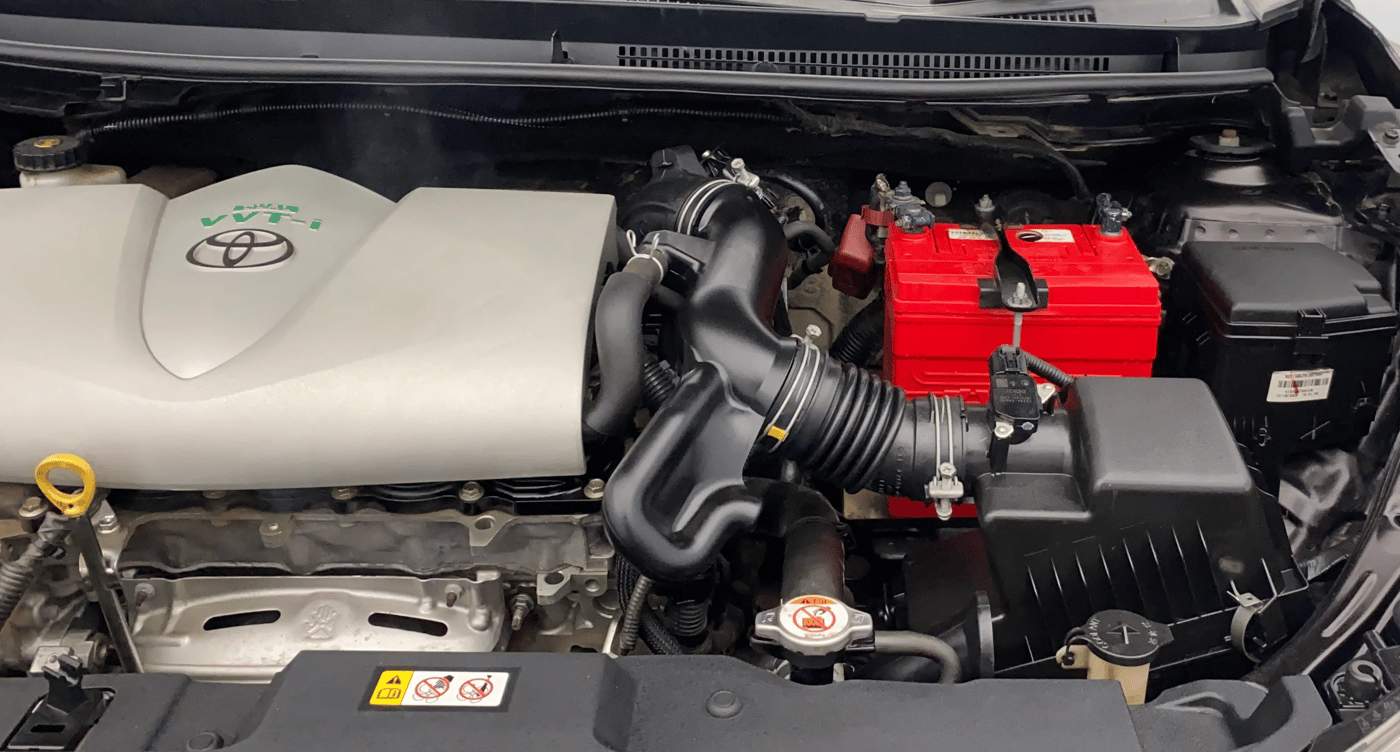 2020 Toyota YARIS G MT, Petrol, Manual, 1,16,417 km, Engine View - Left