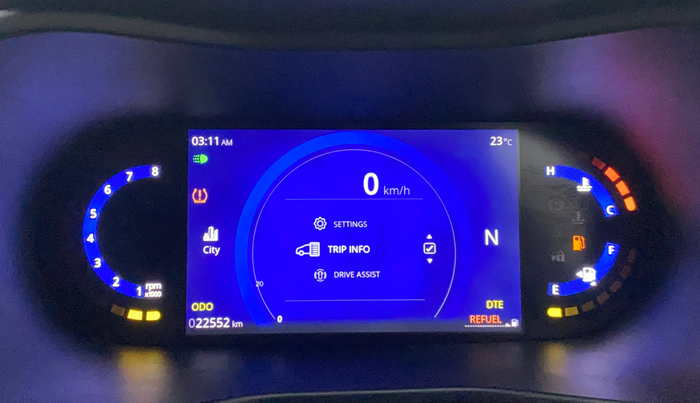 2023 Tata NEXON CREATIVE+ AMT 1.2 PETROL, Petrol, Automatic, 22,515 km, Odometer Image