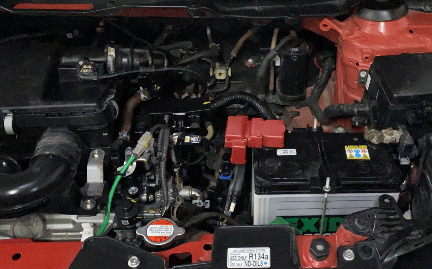 2022 Maruti BREZZA ZXI + SMART HYBRID DUAL TONE, Petrol, Manual, 17,375 km, Engine View - Left