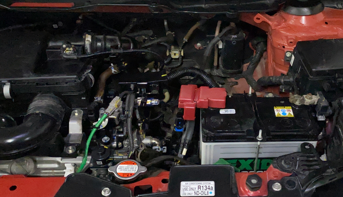 2022 Maruti BREZZA ZXI + SMART HYBRID DUAL TONE, Petrol, Manual, 17,375 km, Engine View - Left