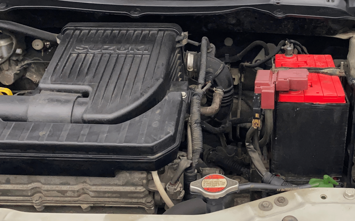 2014 Maruti Swift VXI, Petrol, Manual, 92,804 km, Engine View - Left
