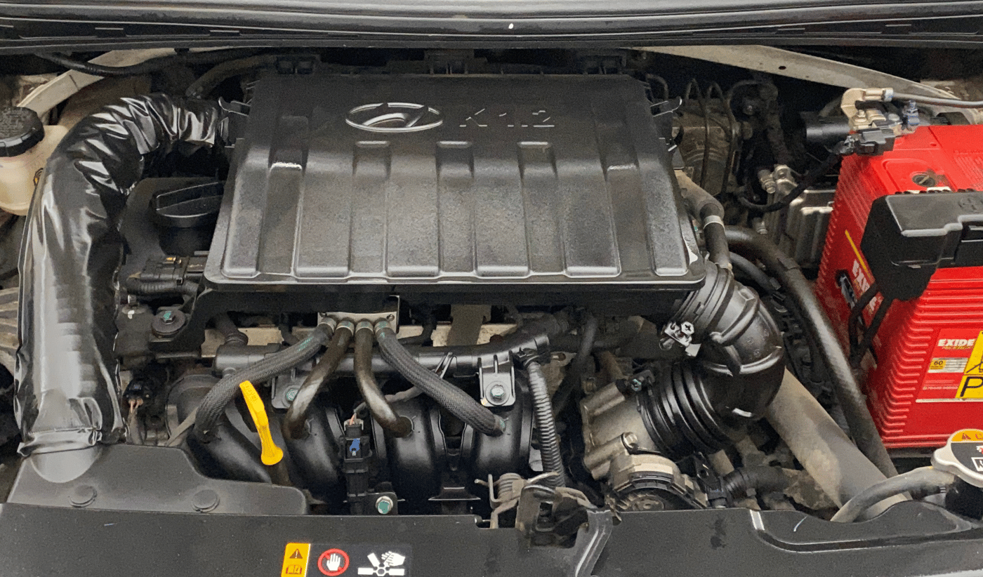2022 Hyundai AURA S 1.2 CNG, CNG, Manual, 64,059 km, Engine View