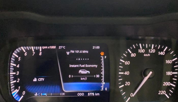 2021 Tata ALTROZ XZ PETROL, Petrol, Manual, 5,768 km, Odometer Image