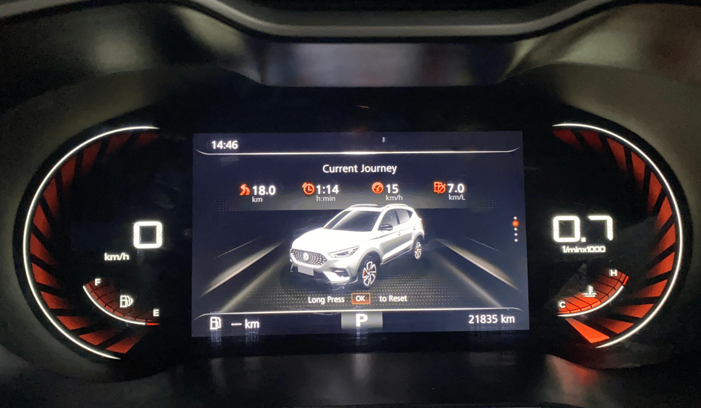 2023 MG ASTOR SHARP 1.5 CVT, Petrol, Automatic, 21,810 km, Odometer Image