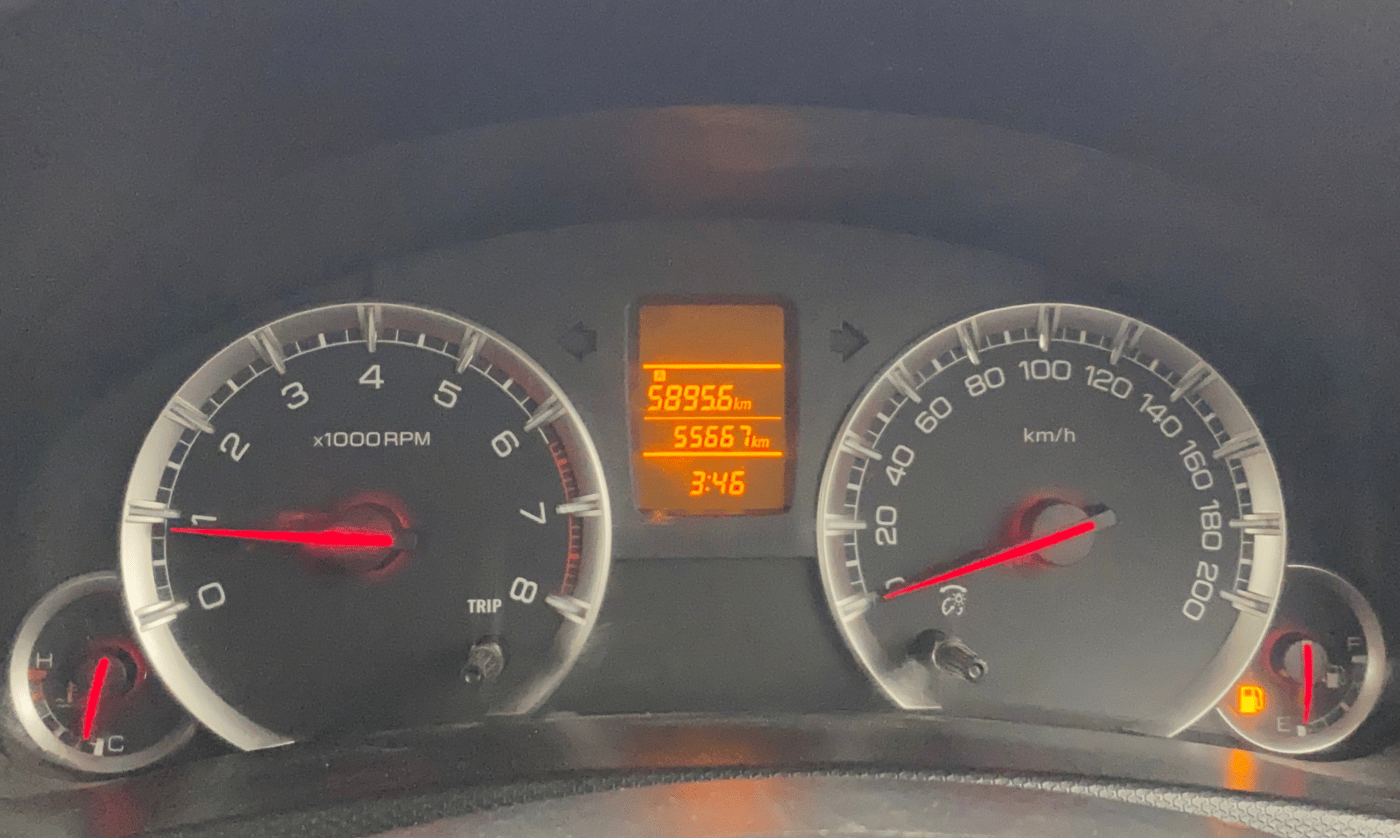 2014 Maruti Swift Dzire VXI, Petrol, Manual, 55,720 km, Odometer Image