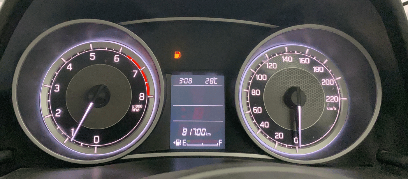 2020 Maruti Dzire ZXI, Petrol, Manual, 81,680 km, Odometer Image