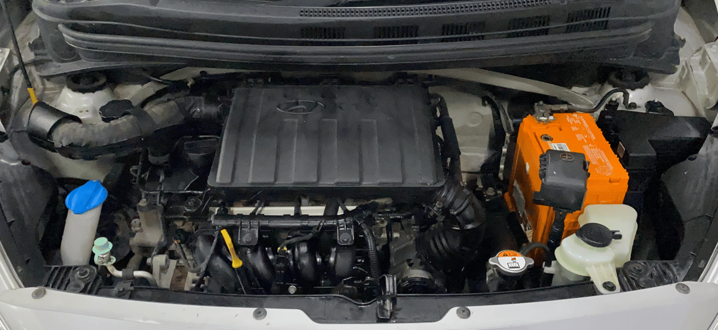 2015 Hyundai Grand i10 SPORTZ 1.2 KAPPA VTVT, Petrol, Manual, 36,792 km, Engine View