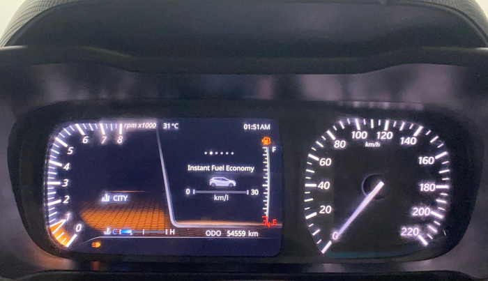 2021 Tata ALTROZ XZ PETROL, Petrol, Manual, 54,543 km, Odometer Image