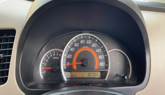 2015 Maruti Wagon R 1.0 VXI, Petrol, Manual, 80,292 km, Odometer Image