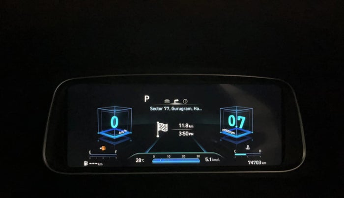 2021 Hyundai ALCAZAR 1.5 SIGNATURE (O) AT 6STR, Diesel, Automatic, 74,694 km, Odometer Image